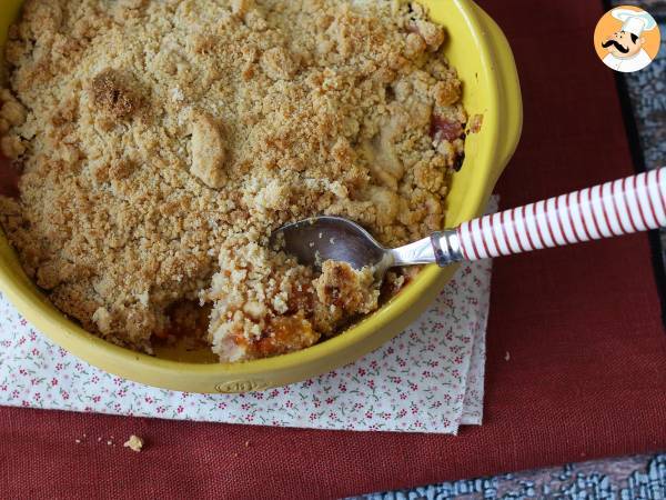 Aprikosen-Crumble, das super wohlig schmelzende und knusprige Dessert - Zubereitung Schritt 6