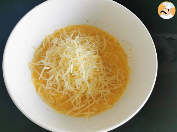 Omelett mit Käse, das Expressrezept, in 5 Minuten fertig! - Zubereitung Schritt 3