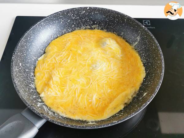 Omelett mit Käse, das Expressrezept, in 5 Minuten fertig! - Zubereitung Schritt 5