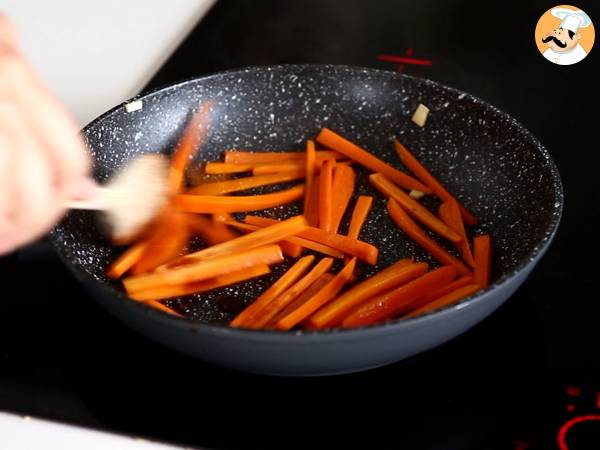 Bibimbap, das traditionelle koreanische Gericht - Zubereitung Schritt 7