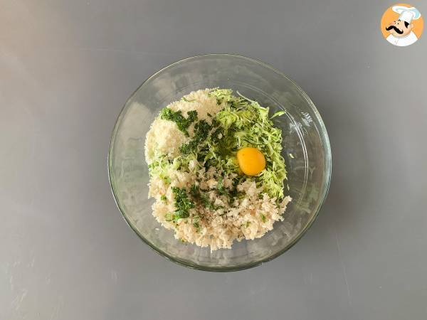 Zucchini-Kroketten im Ofen, damit die ganze Familie Gemüse lieben lernt! - Zubereitung Schritt 3