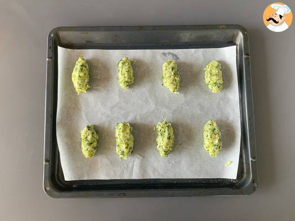 Zucchini-Kroketten im Ofen, damit die ganze Familie Gemüse lieben lernt! - Zubereitung Schritt 5