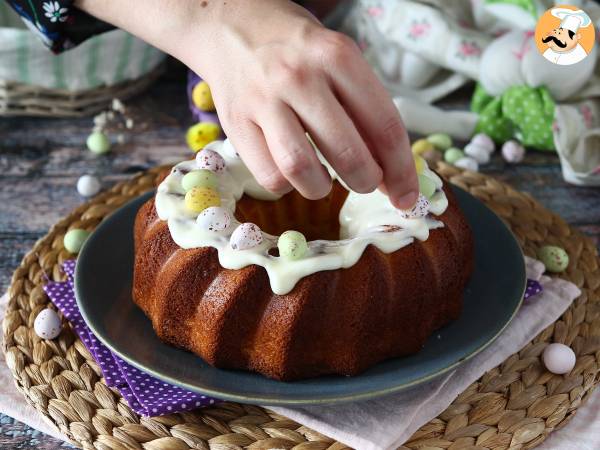 Oster-Bundt Cake mit Zitrone und weißer Schokolade - Zubereitung Schritt 8