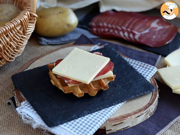 Raclette-Kartoffel-Waffel-Sandwich, das ultimative Wohlfühlessen - Zubereitung Schritt 7