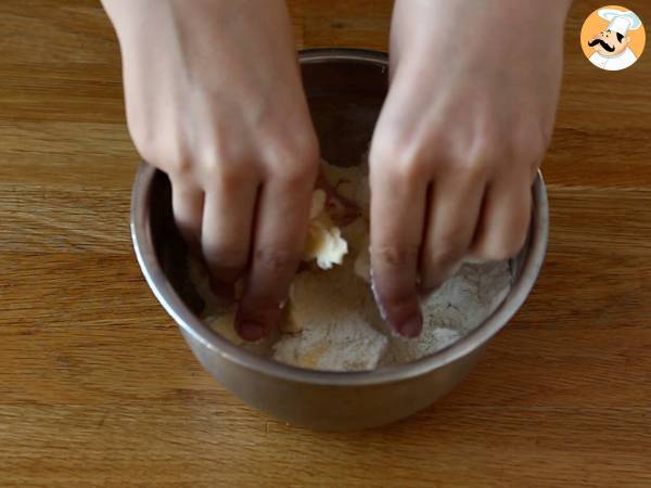Extra knuspriger und zartschmelzender Apfel-Birnen-Crumble - Zubereitung Schritt 2