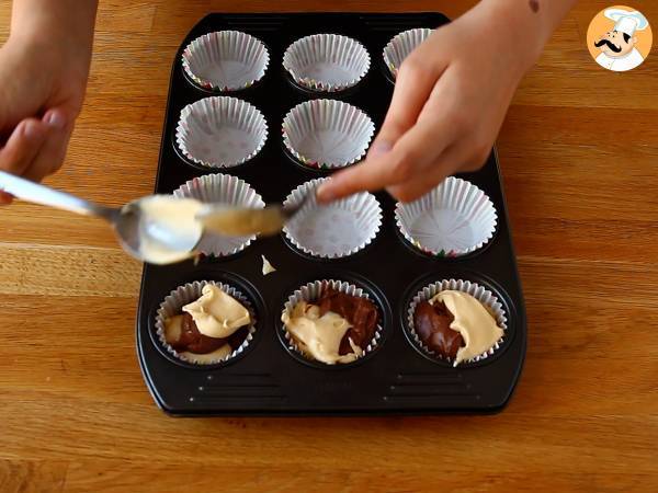 Marmorierte Muffins - Zubereitung Schritt 4