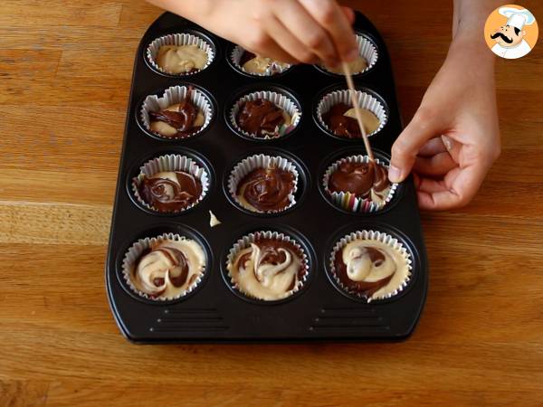 Marmorierte Muffins - Zubereitung Schritt 5