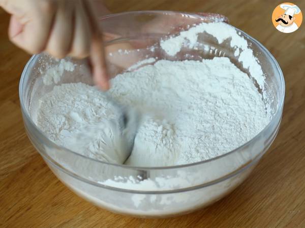 Einfache und sehr weiche Schokoladen-Scones - Zubereitung Schritt 1