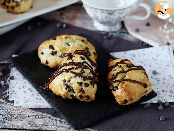 Einfache und sehr weiche Schokoladen-Scones - Zubereitung Schritt 8