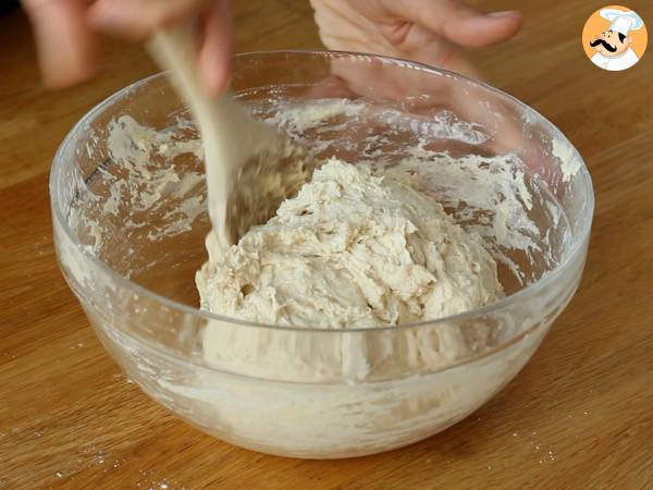 Brötchen ohne Kneten – knusprig lecker! - Zubereitung Schritt 3