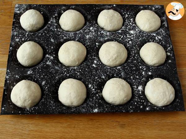 Brötchen ohne Kneten – knusprig lecker! - Zubereitung Schritt 5