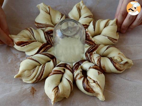 Schneeflocken-Brioche mit Aufstrich - Zubereitung Schritt 11