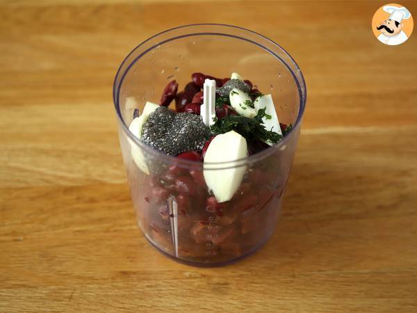 Vegetarische Seitanbällchen in Tomatensauce - Zubereitung Schritt 1