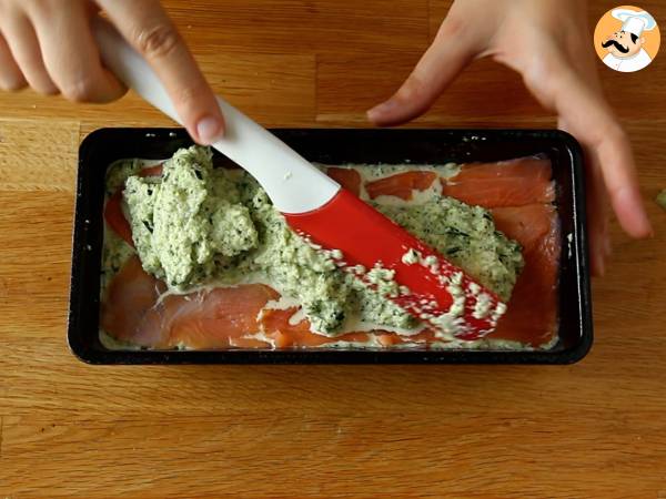 Terrine mit Zucchini und geräuchertem Lachs - Zubereitung Schritt 6