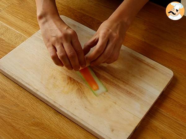 Rosa Zucchini-Karotten-Quiche - Zubereitung Schritt 1