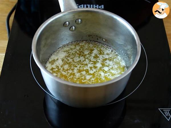 Schoko-Tiger-Financiers – knusprige Ganache - Zubereitung Schritt 1