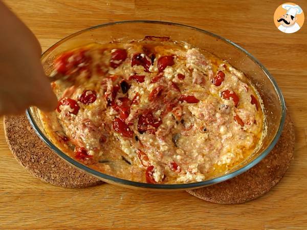 Tagliatelle-Feta-Kirschtomaten – gebackene Feta-Nudeln - Zubereitung Schritt 6