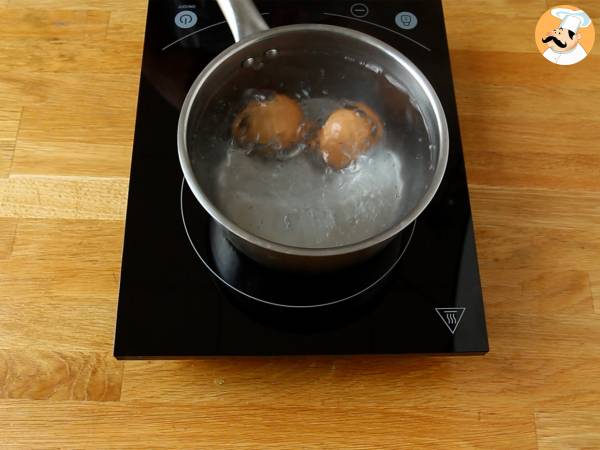 Croissant-Sandwich im Brunch-Stil - Zubereitung Schritt 1