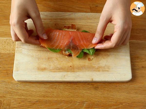 Croissant-Sandwich im Brunch-Stil - Zubereitung Schritt 3