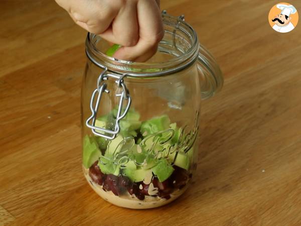 Mexikanischer Salat aus dem Glas - Zubereitung Schritt 3