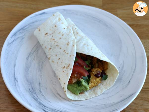 Vegetarische Sojaprotein-Fajitas - Zubereitung Schritt 5
