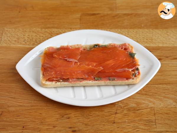 Panini-Lachs, Mozzarella, Dill - Zubereitung Schritt 2