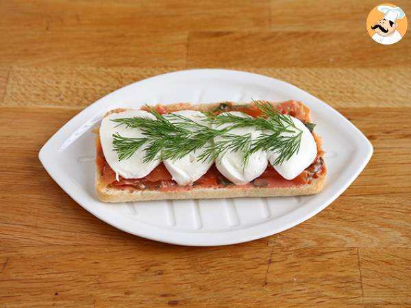 Panini-Lachs, Mozzarella, Dill - Zubereitung Schritt 3