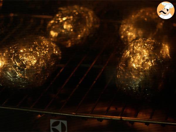 Kartoffeln gefüllt mit Räucherlachs und Frischkäse - Zubereitung Schritt 1