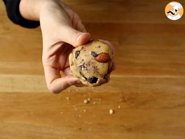 Schokoladen-, Erdnuss- und Mandelkekse - Zubereitung Schritt 3