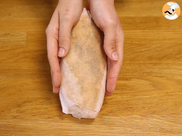 In Salz gegarte Leberpastete - Zubereitung Schritt 2