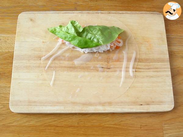 Frühlingsrollen - Garnelen Huhn - Zubereitung Schritt 5