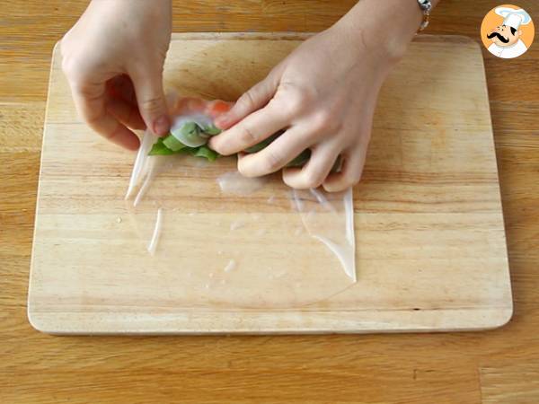 Frühlingsrollen - Garnelen Huhn - Zubereitung Schritt 6