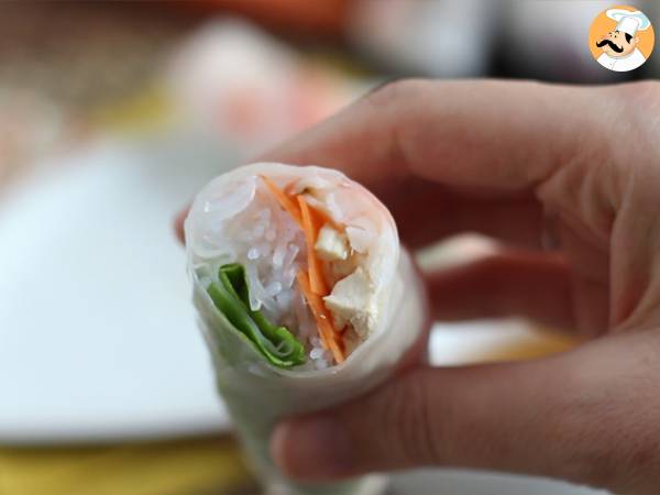 Frühlingsrollen - Garnelen Huhn - Zubereitung Schritt 7