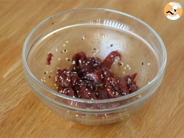 Frühlingsrollen – mariniertes Rindfleisch - Zubereitung Schritt 1