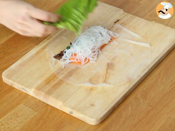 Frühlingsrollen – mariniertes Rindfleisch - Zubereitung Schritt 5