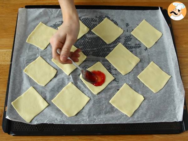 Mürbegebäck Liebesumschläge für den Valentinstag - Zubereitung Schritt 3