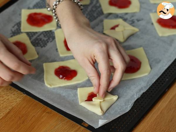 Mürbegebäck Liebesumschläge für den Valentinstag - Zubereitung Schritt 4