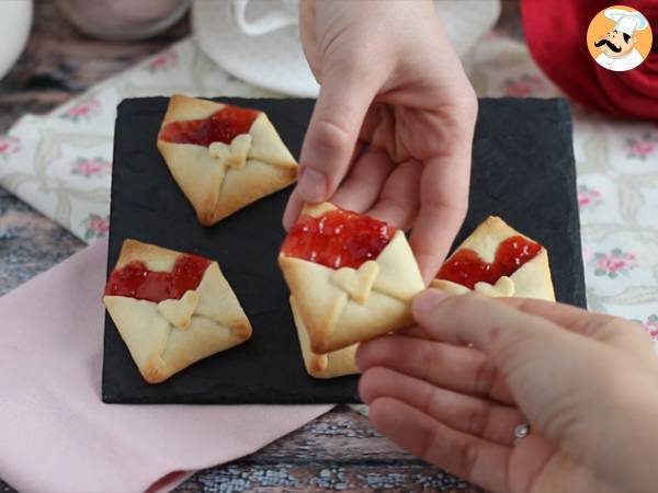 Mürbegebäck Liebesumschläge für den Valentinstag - Zubereitung Schritt 6