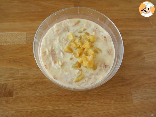 Apfel-Karamell-Pudding mit Croissants - Zubereitung Schritt 5