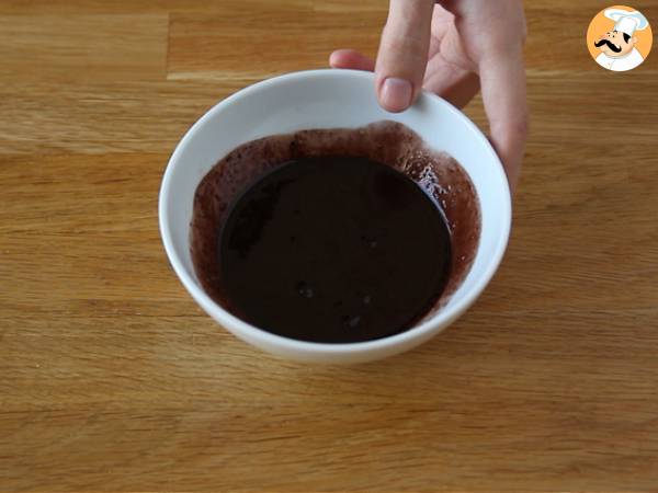 Schokoladen-Puffreis-Cerealien. Kokosnuss Pops - Zubereitung Schritt 3