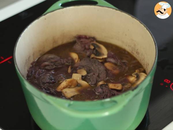 Coq au Vin (Hahn in Wein) - Zubereitung Schritt 5