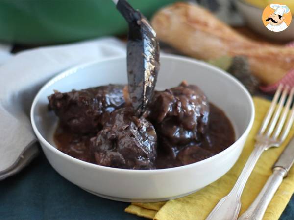 Coq au Vin (Hahn in Wein) - Zubereitung Schritt 7