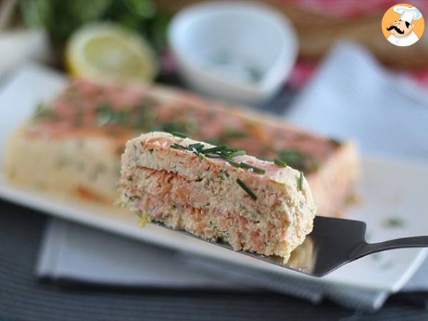 Terrine mit frischem Lachs und Räucherlachs - Zubereitung Schritt 5