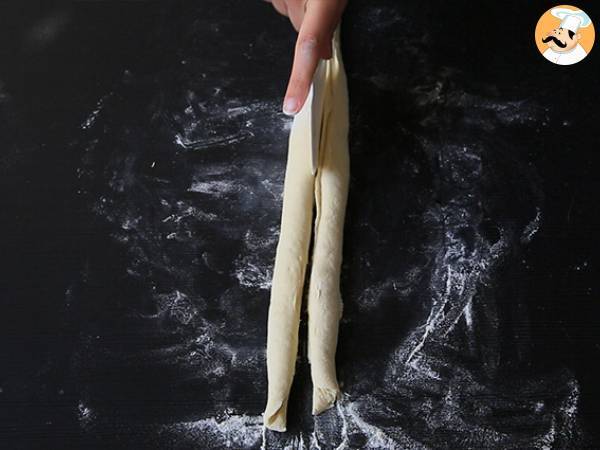 Zopfbrötchen mit grünem Pesto - Zubereitung Schritt 4