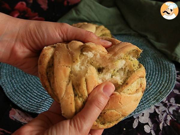 Zopfbrötchen mit grünem Pesto - Zubereitung Schritt 8
