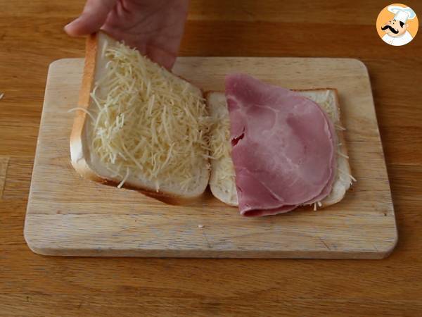 Gourmet-Croque-monsieur mit Bechamelsauce - Zubereitung Schritt 2