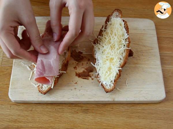 Croissants mit Schinken und Käse - Zubereitung Schritt 2