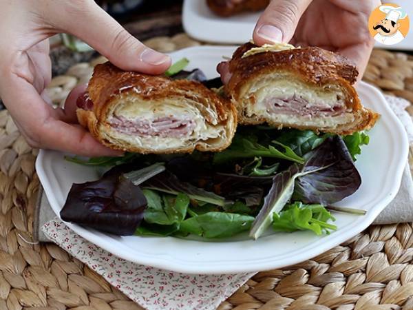 Croissants mit Schinken und Käse - Zubereitung Schritt 5