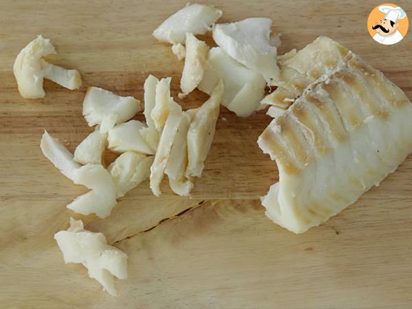 Kabeljau in Sahnesoße, traditionelles portugiesisches Rezept - Zubereitung Schritt 2