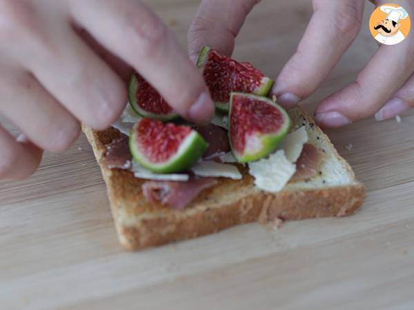 Bruschetta mit Feigen, Parmesan und Parmaschinken - Zubereitung Schritt 3